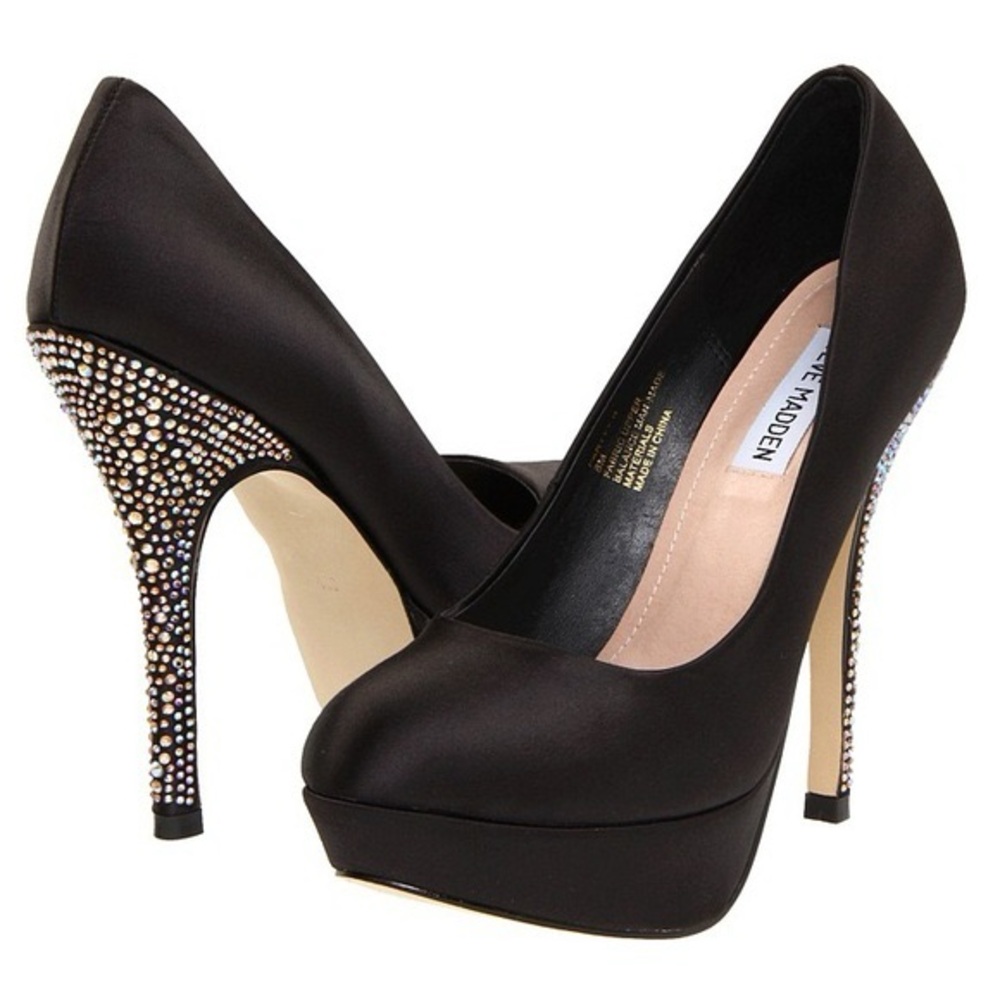 Steve Madden Rhinestone Heels, Size 9